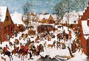 BRUEGEL, Pieter the Elder The Massacre of the Innocents (mk25) oil